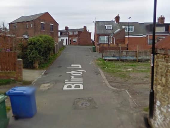 Blindy Lane, in Easington Lane. Copyright Google Maps.