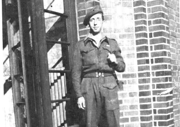 Thomas McBride on guard during his war years.