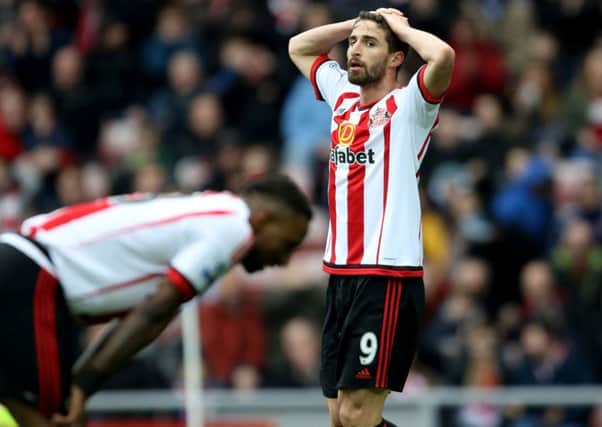 Sunderland show their disappointment during the 0-0 draw with West Brom