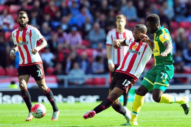 Jeremain Lens in action for Sunderland against Norwich back in August, a game that Sunderland lost 3-1.
