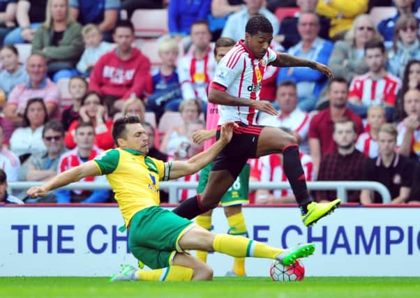 Patrick Van Aanholt in action for Sunderland against Norwich. Picture by FRANK REID