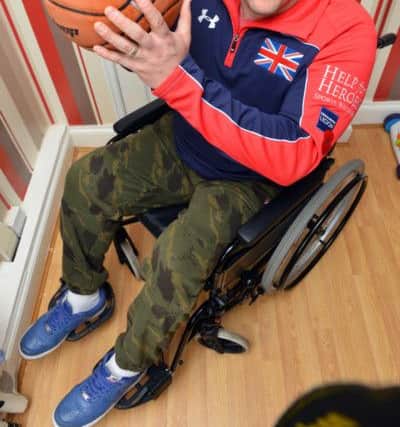Michael Hutchinson plays wheelchair basketball for Newcastle Eagles.