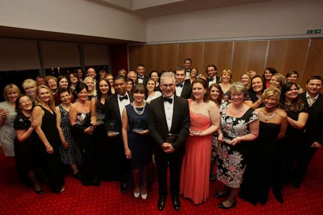 Award winners at the Sunderland Echo Health Awards at the Stadium of Light last night. Pictures by David Wood