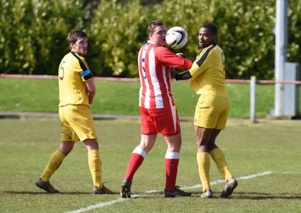 Seaham Red Star (red/white) take on West Auckland last weekend