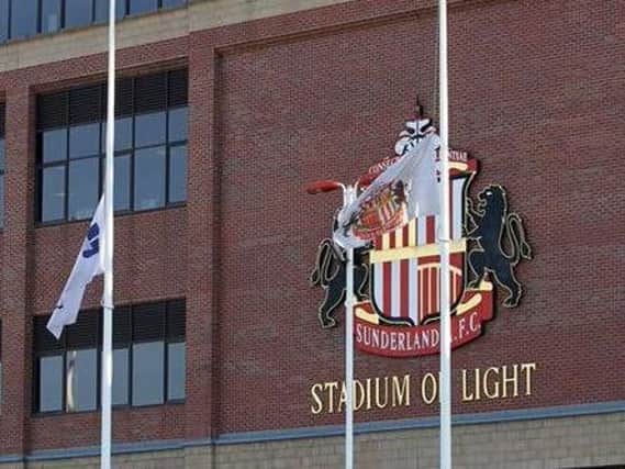 Flags at the Stadium of Light at half mast to commemorate the Hillsborough stadium disaster. Picture from www.safc.com