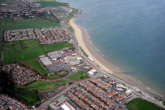 Aerial shot of Seaburn showing the area within Siglions masterplan.