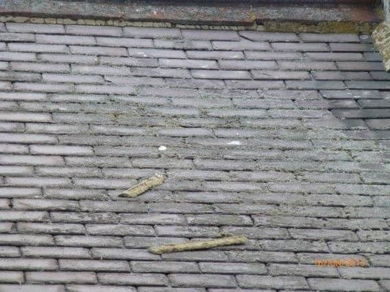 The shoddy roof work carried out by Shaun Doyle