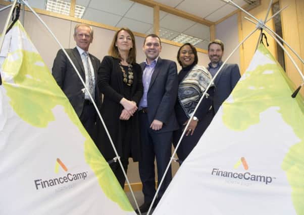 Pictured from left are Hans MÃ¶ller, North East LEP, Dawn Dunn, North East Finance, Paul McEldon, North East BIC, Paula Rogers-Brown, KTN and Simon Green, Venturefest North East.