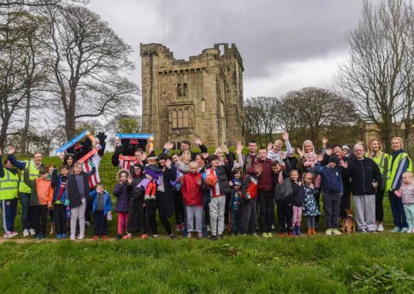 Some of those taking part in Naill's Miles event at Hylton Castle Sunderland, on Sunday