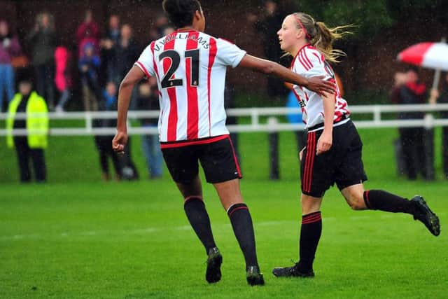 Beth Mead celebrates scoring