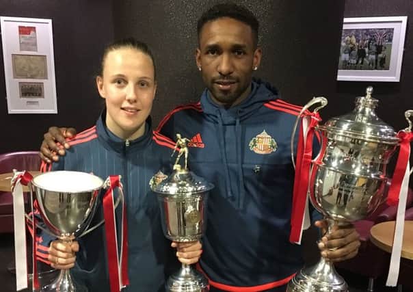Players of the Year Jermain Defoe and Beth Mead