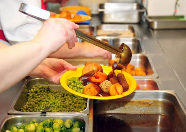 School meals being served. Picture Tony Johnson
