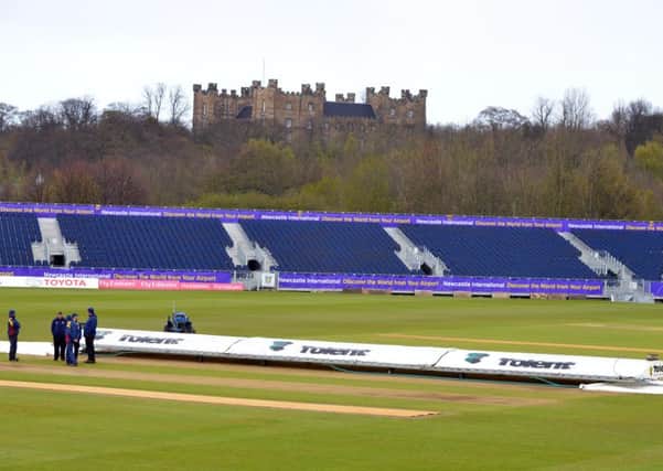 Only 14 balls were possible on the fourth day of Durham's Emirates Riverside clash with Middlesex. Picture by Stu Norton