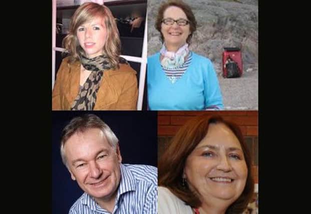 Clockwise from top left Polly Robinson, Sally Oliver, Sally Oliver and Anne Lawson. Sean Terry is not pictured.