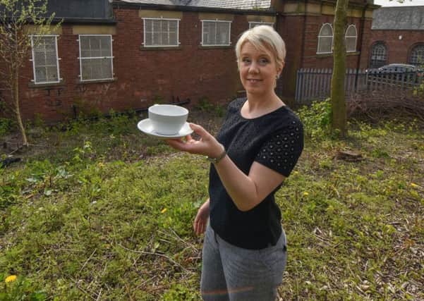Tina Hogben of Miss Tina's cafe, situated in the firmer Southwick Library in Beaumnt Street, is trying to raise money to create a garden area to her communty cafe.