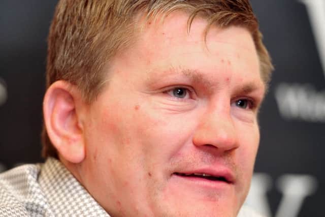 26 May 2015 .......      Boxing legend Ricky Hatton signs copies of his new book  Ã¢Â¬ÃœRicky HattonÃ¢Â¬"s Vegas Tales' at Waterstones  on Albion Street, Leeds. TJ100863j Picture Tony Johnson