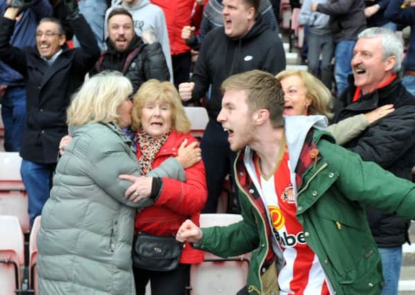 Sunderland fans celebrate