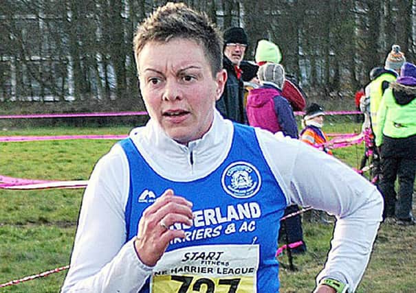 Vicky Younger, who is in the Sunderland Harriers over-35 womens team.