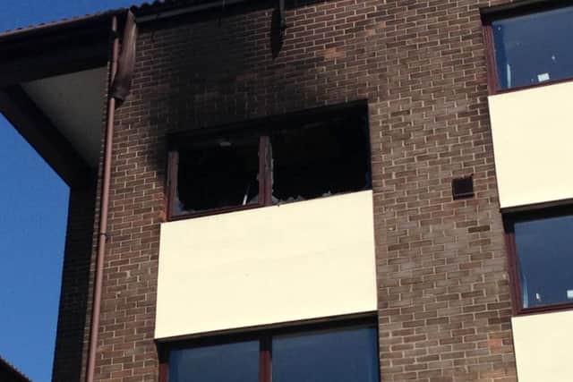 Clanny House, off Hylton Road, Sunderland, where a student fell from a window during a fire.