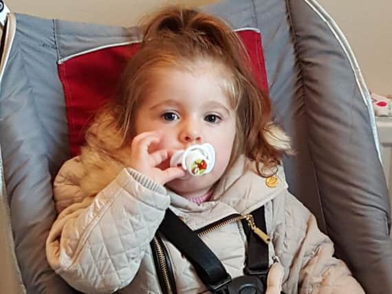 Little Isla Garland has been left without transport after thieves broke into an outhouse at their home on Woodburn Drive, Newbottle, overnight on Tuesday May 3, stealing the chair worth 500.