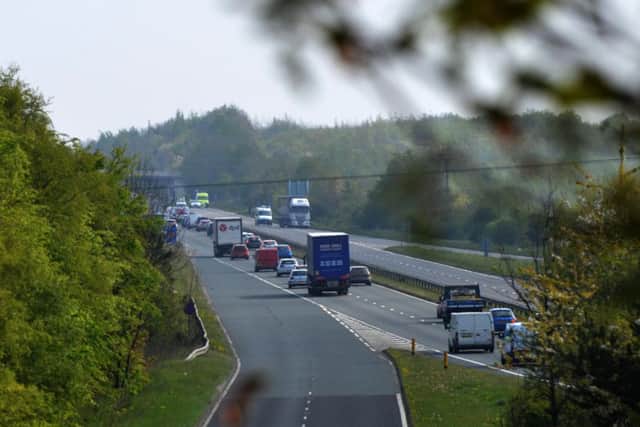 A lorry was also involved in the collision on the northbound carriageway.