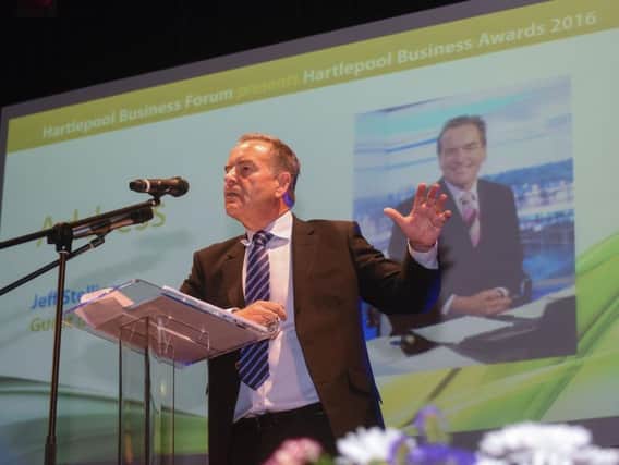 Jeff Stelling, guest speaker at the Hartlepool Business Awards at the Borough Hall