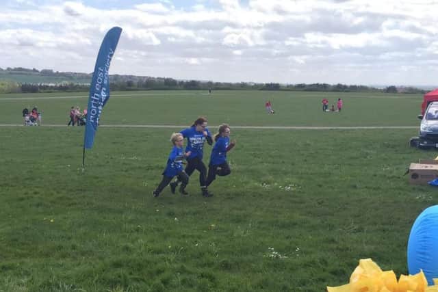 Youngsters take part in the Sunderland Scramble event, organised by the North East Autism Society.