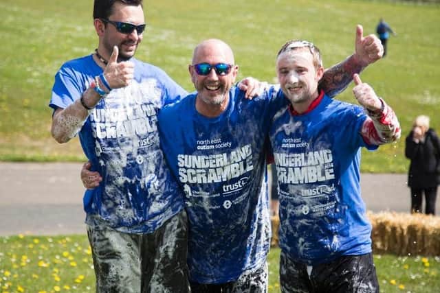 Competitors were determined to overcome all obstacles in a tough charity challenge