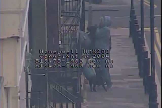 CCTV footage of the incident.