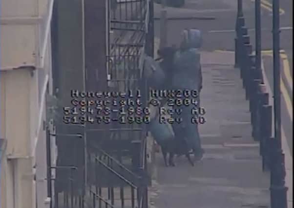 CCTV footage of the incident.