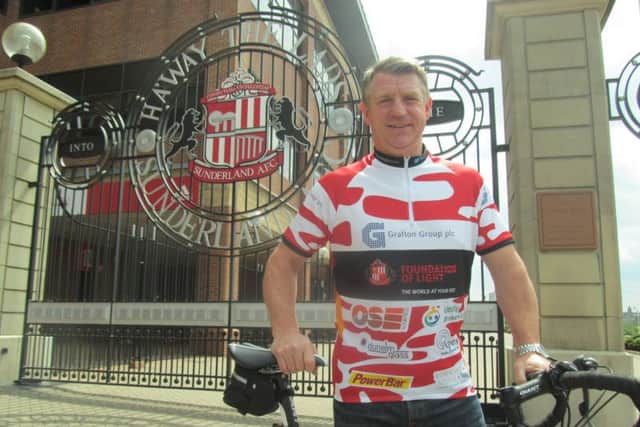Sunderland legend Marco Gabbiadini is leading the cycling team.