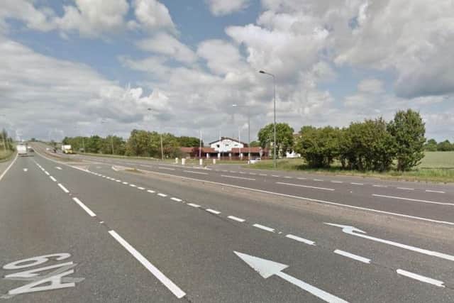 The collision has happened near the Windmill pub. Image copyright Google Maps.