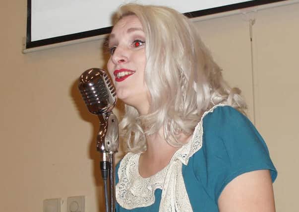 Singer Samantha Holden performed in the Tansy Centre.