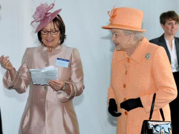 Anne Ganley with Her Majesty The Queen on her visit to Sunderland as part of the Diamond Jubilee tour of the United Kingdom.