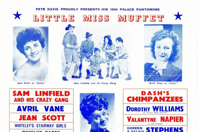 The Rosslyn Babes on the bill for Little Miss Muffet at the Gateshead Palace.
