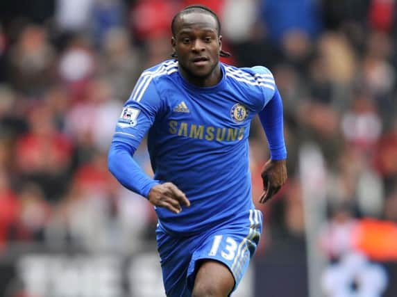 Victor Moses in action for Chelsea