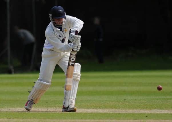 Joe Coyne bats his way to a memorable century for Whitburn against South Shields last week. Picture by Tim Richardson