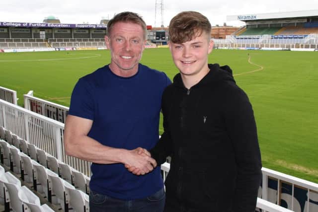 Hartlepool United boss Craig Hignett welcomes James Martin to Victoria Park