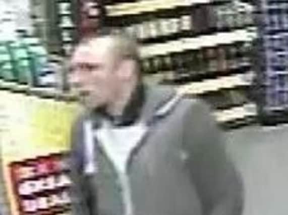 CCTV image of a man police want to speak to in relation to a shop theft in Chester-le-Street.