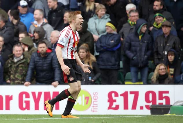 Sunderland's Duncan Watmore celebrates