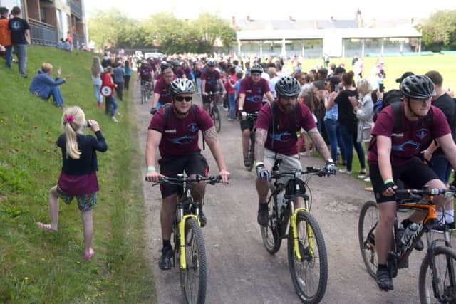 Cuthy 200 bike riders arriving back at Ashbrooke Sports Ground last year