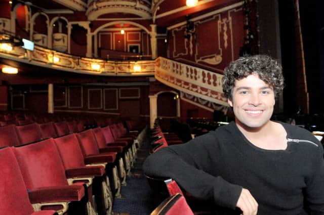 Joe McElderry on stage at the Sunderland Empire.