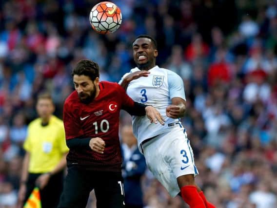 Danny Rose in action for England
