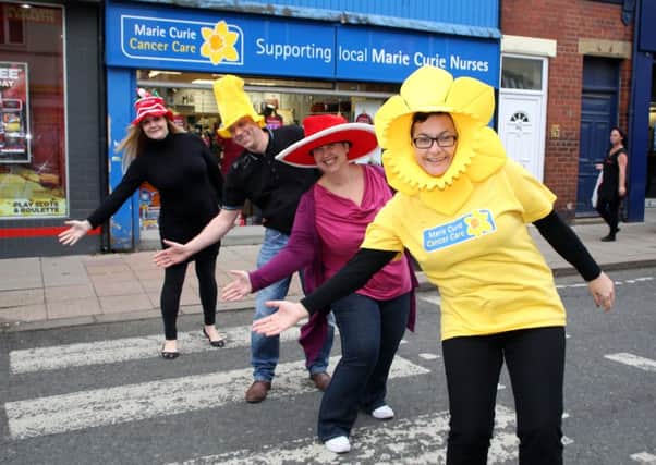 EDF Energy employees taking part in fundraising for Marie Curie.