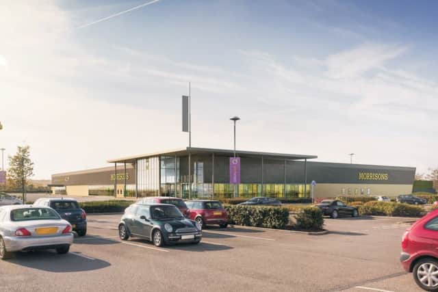 Artists impression of what the new Morrisons store could look like.