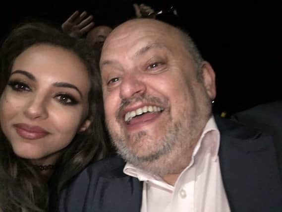 Ray Spencer poses for a selfie with Little Mix's Jade Thirlwall.