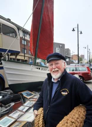 Dave Carrick of the 'Coble and Keel Boat Society' at the Sunderland venue.