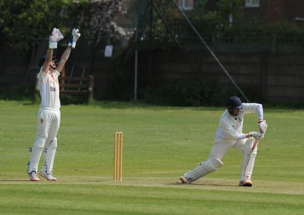 Littletown appeal for an lbw decision on Silksworth batsman Andy Raine. Picture by Tim Richardson