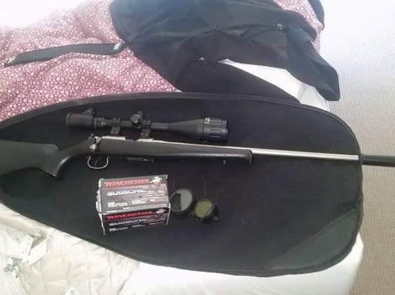 One of the guns stolen in a burglary at a Sunderland home