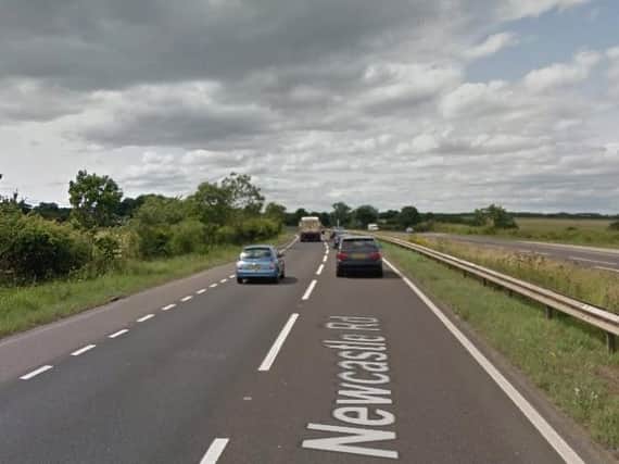 The westbound A184. Picture from Google Images.